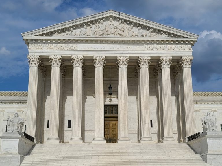 The front steps of the Supreme Court