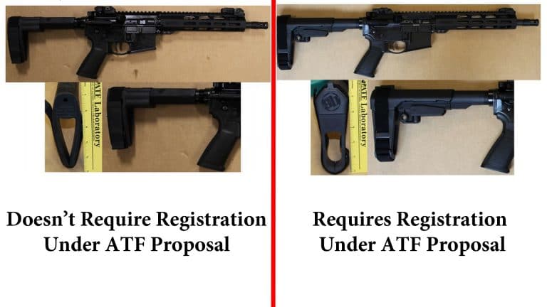ATF examples of legal and illegal braces under the proposed rule change