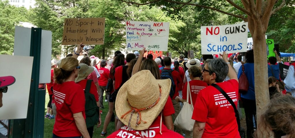 Moms Demand Action protesters