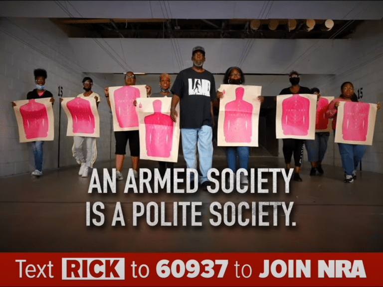 NRA-certified instructor Rick Ector in an NRA ad
