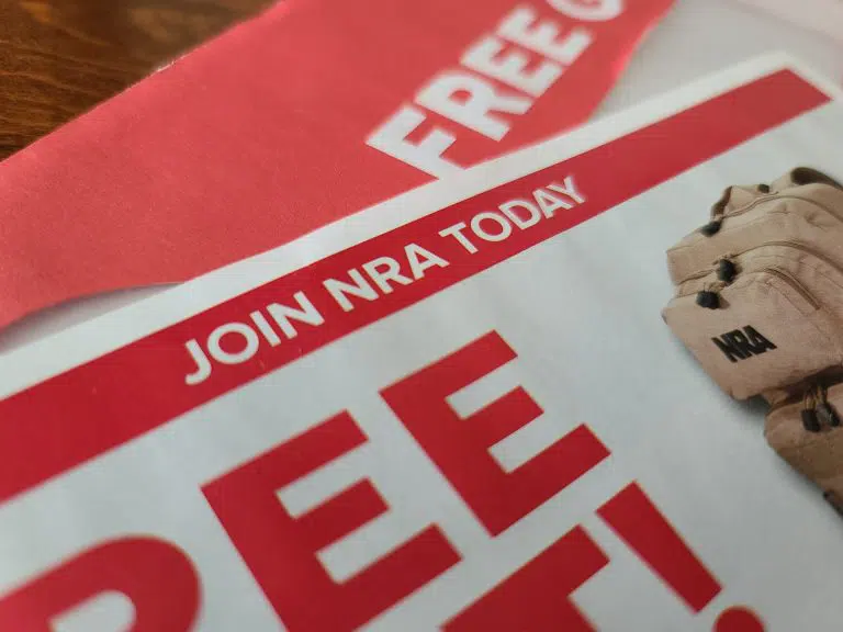 A mailer encouraging people to join the NRA