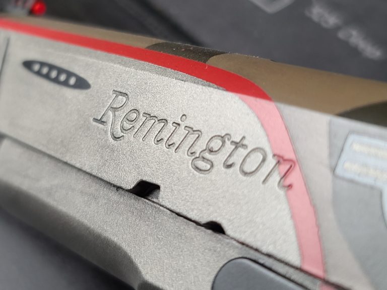 Remington markings on a handgun