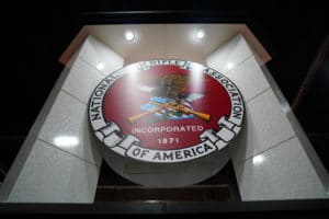 The NRA seal at the 2022 Great American Outdoor Show