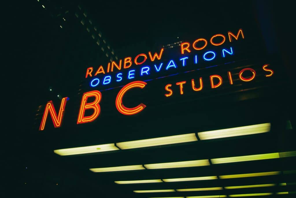 A picture of NBC studios in New York