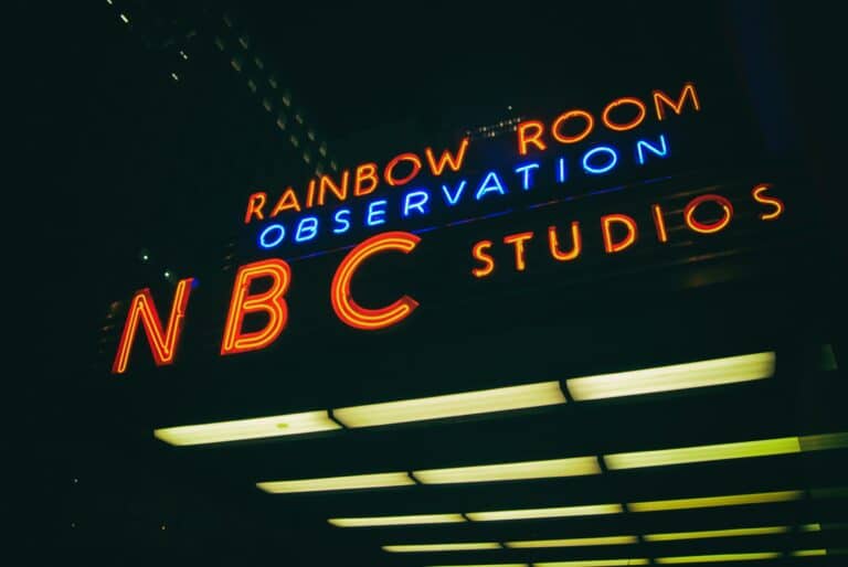 A picture of NBC studios in New York