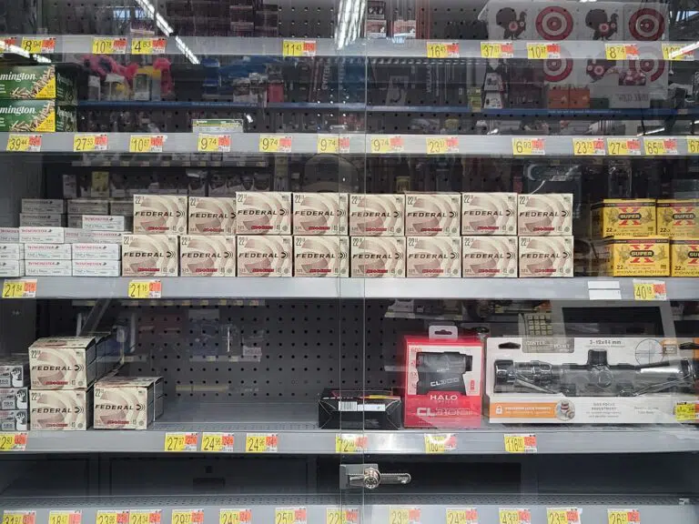 Federal ammunition on sale at a West Virginia Walmart in May 2022