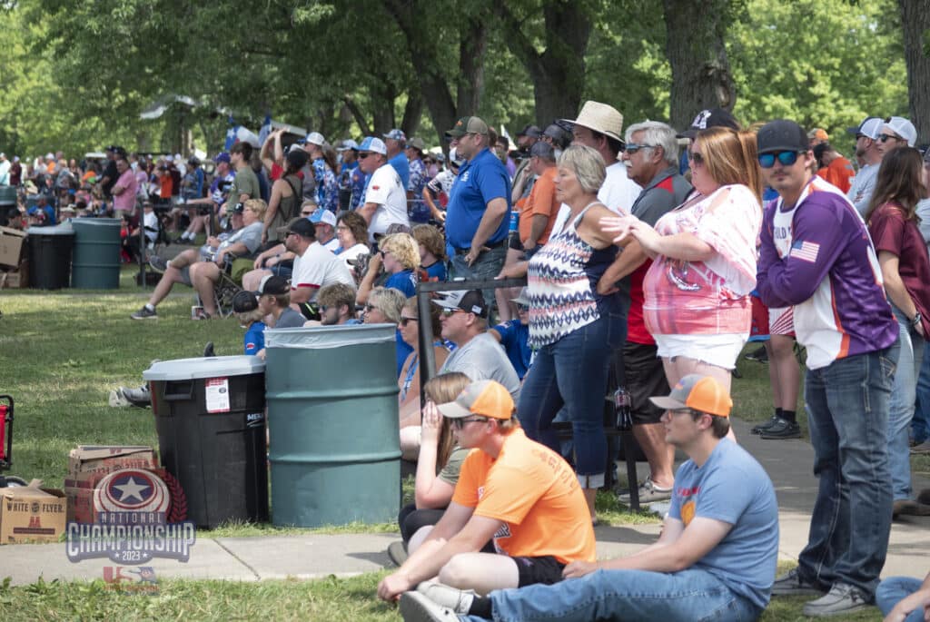 Parents and friends watch competitors at the 2023 USACTL Nationals