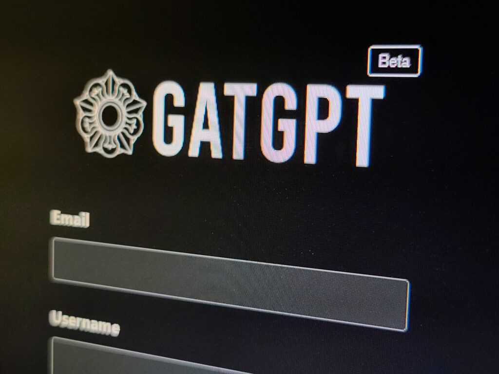 A picture of the gun AI website GatGPT created by Defense Distributed