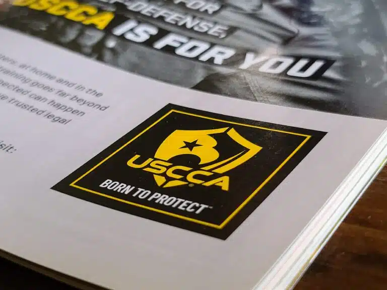 An ad for USCCA membership inside an issue of the company's Concealed Carry Magazine