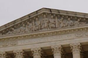 The façade of the United States Supreme Court