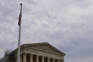 The Supreme Court on a cloudy day in Washington, D.C.