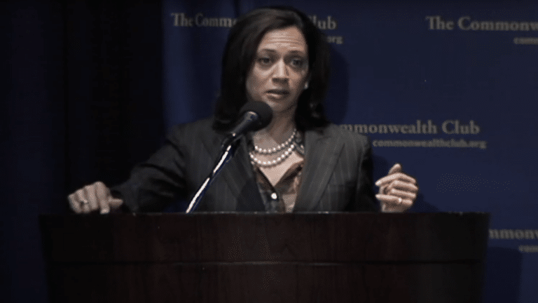 Kamala Harris speaks to the Commonwealth Club of California on January 14th 2010